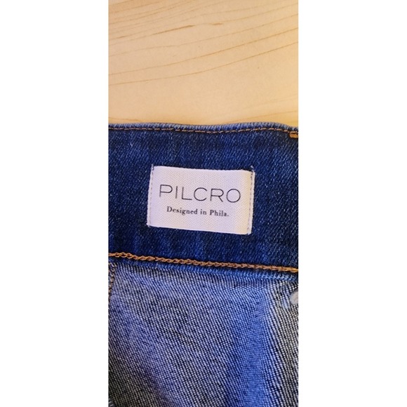 Anthropologie Pilcro Size 29 The Skipper High-Rise Crop Wide Leg Jeans $128 - Picture 4 of 9